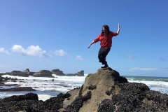 Ana-balancing-on-rock